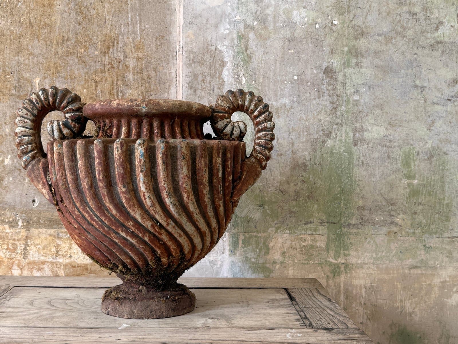 A 19th Century Twin-Handled Cast Iron Urn
