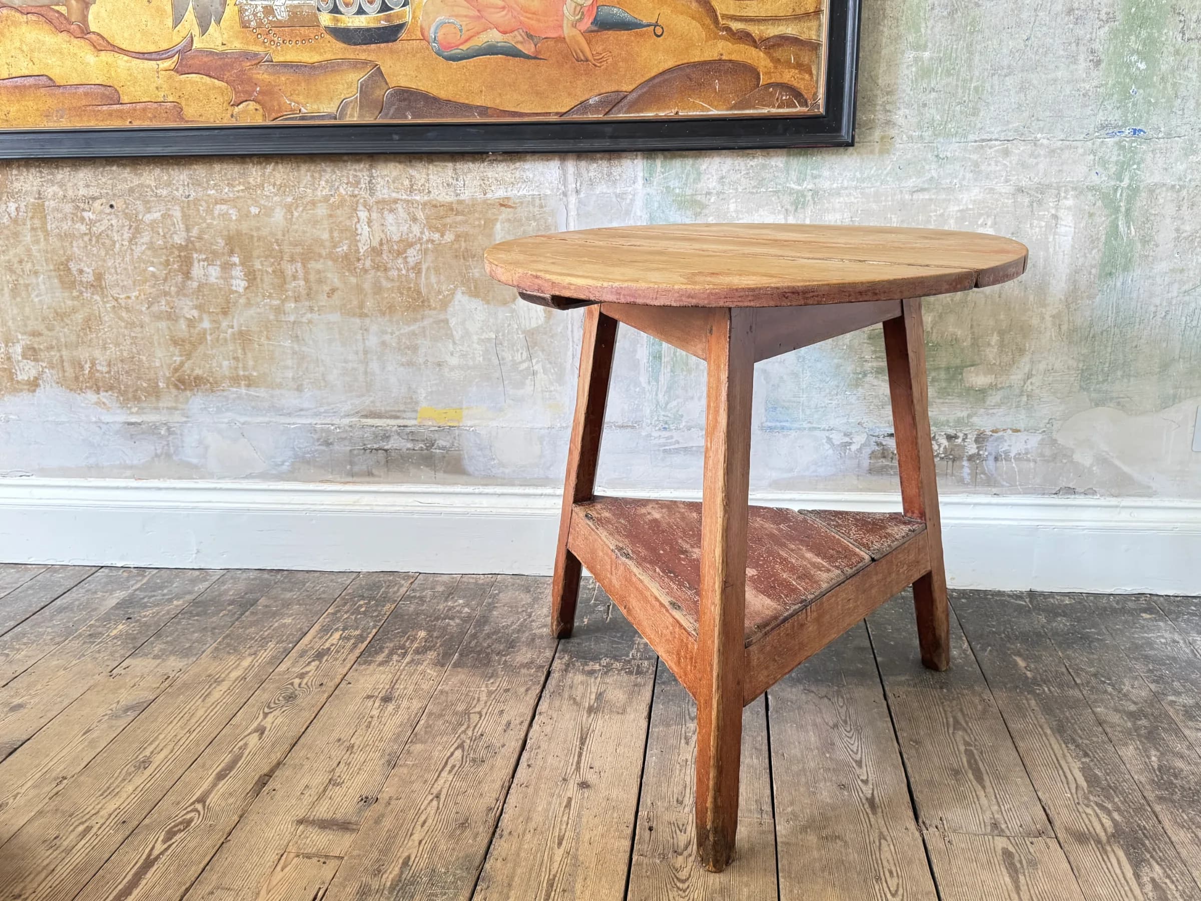 George III Pine Cricket Table