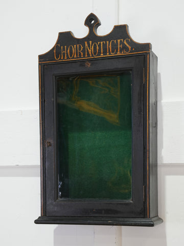 A 19th Century Choir Notices Case