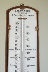 A 19th Century Barometer & Thermometer by T.W. Watson