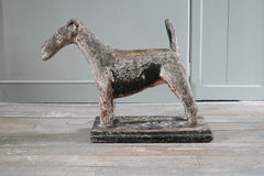 A 1920s Fox Terrier Sculpture