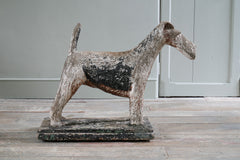 A 1920s Fox Terrier Sculpture