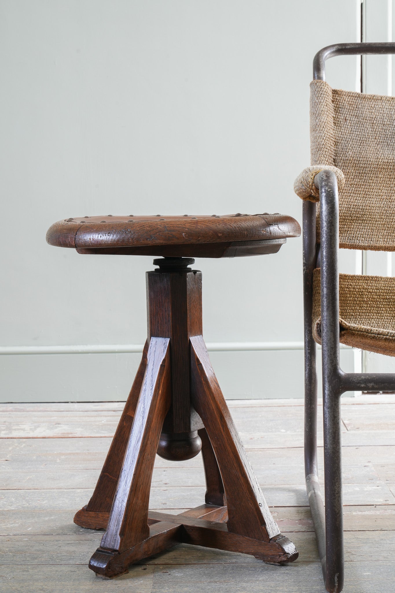 Oak Piano Stool by J.A Haizinga