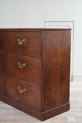 A Pair of George III Oak Chests