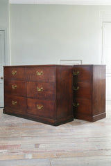 A Pair of George III Oak Chests