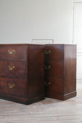 A Pair of George III Oak Chests