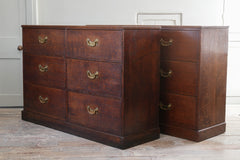 A Pair of George III Oak Chests