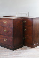 A Pair of George III Oak Chests