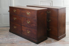 A Pair of George III Oak Chests