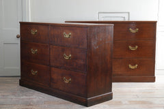 A Pair of George III Oak Chests