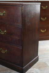 A Pair of George III Oak Chests