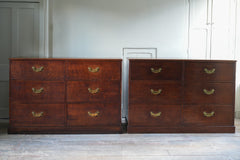 A Pair of George III Oak Chests