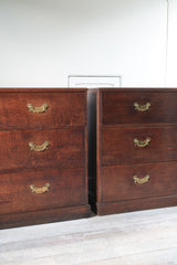 A Pair of George III Oak Chests