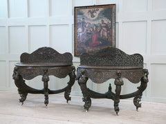 A Pair of 19th Century Anglo Indian Console Tables