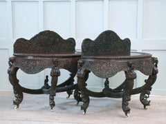 A Pair of 19th Century Anglo Indian Console Tables