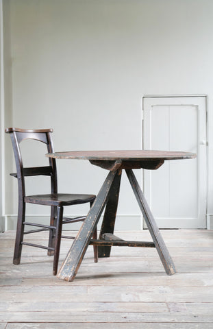 A Folk Painted Vernacular Cricket Table