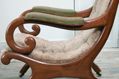 A William IV Oak Library Chair