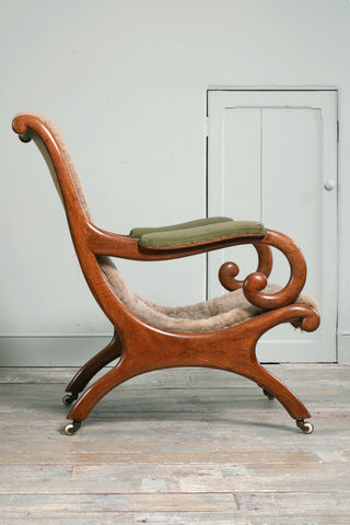 A William IV Oak Library Chair