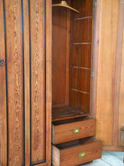 A 19th Century Baltic Pine Breakfront Wardrobe