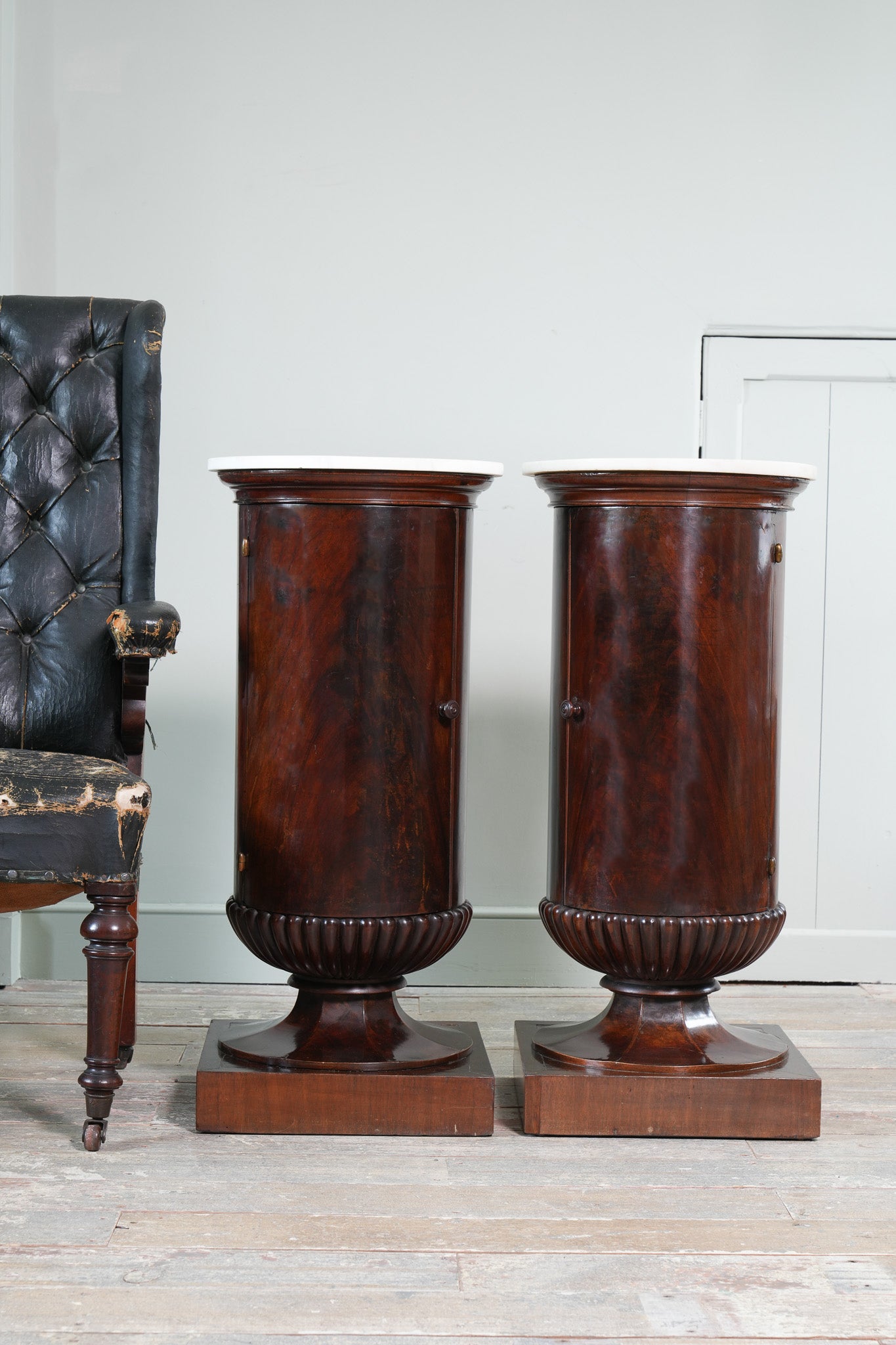 A Pair of 19th Century Italian Bedside Cabinets