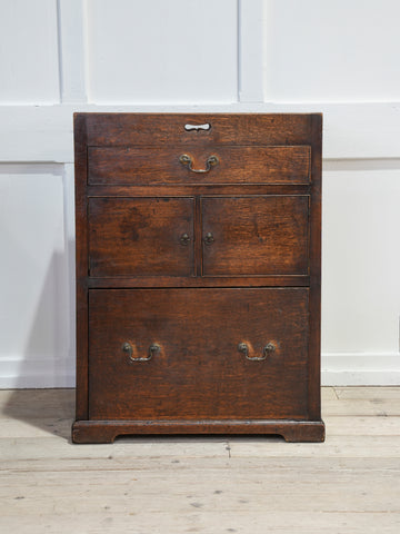 A George III Bedside Commode Cabinet