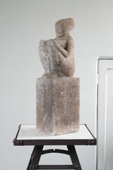 A Portland Stone Statue of an Egyptian Deity