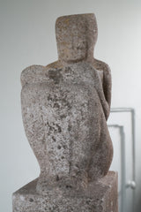 A Portland Stone Statue of an Egyptian Deity