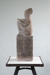 A Portland Stone Statue of an Egyptian Deity