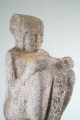 A Portland Stone Statue of an Egyptian Deity