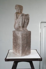 A Portland Stone Statue of an Egyptian Deity