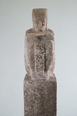 A Portland Stone Statue of an Egyptian Deity