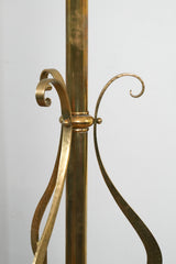 A Brass Aesthetic Movement Floor Lamp