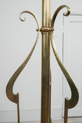 A Brass Aesthetic Movement Floor Lamp