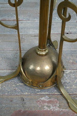 A Brass Aesthetic Movement Floor Lamp