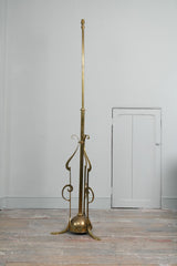 A Brass Aesthetic Movement Floor Lamp