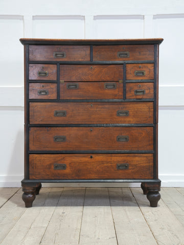 A 19th Century China Trade Secretaire Campaign Chest