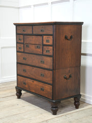 A 19th Century China Trade Secretaire Campaign Chest