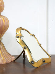 A 19th Century Brass Dressing Table Mirror