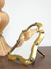 A 19th Century Brass Dressing Table Mirror