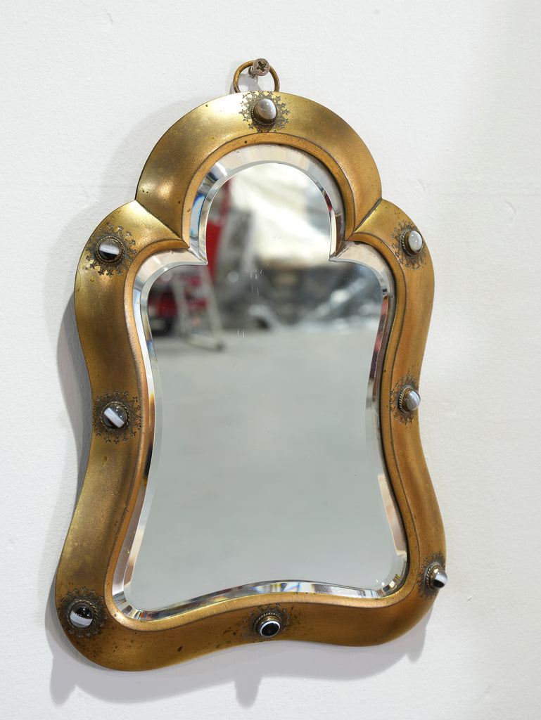 A 19th Century Brass Dressing Table Mirror