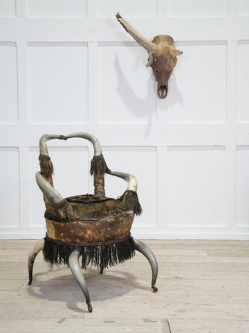 A 19th Century Steer Horn Side Chair