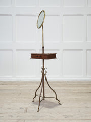 A 19th Century Brass & Oak Gentleman's Shaving Stand