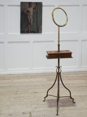 A 19th Century Brass & Oak Gentleman's Shaving Stand