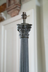 A Large 19th Century Column Table Lamp