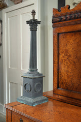 A Large 19th Century Column Table Lamp