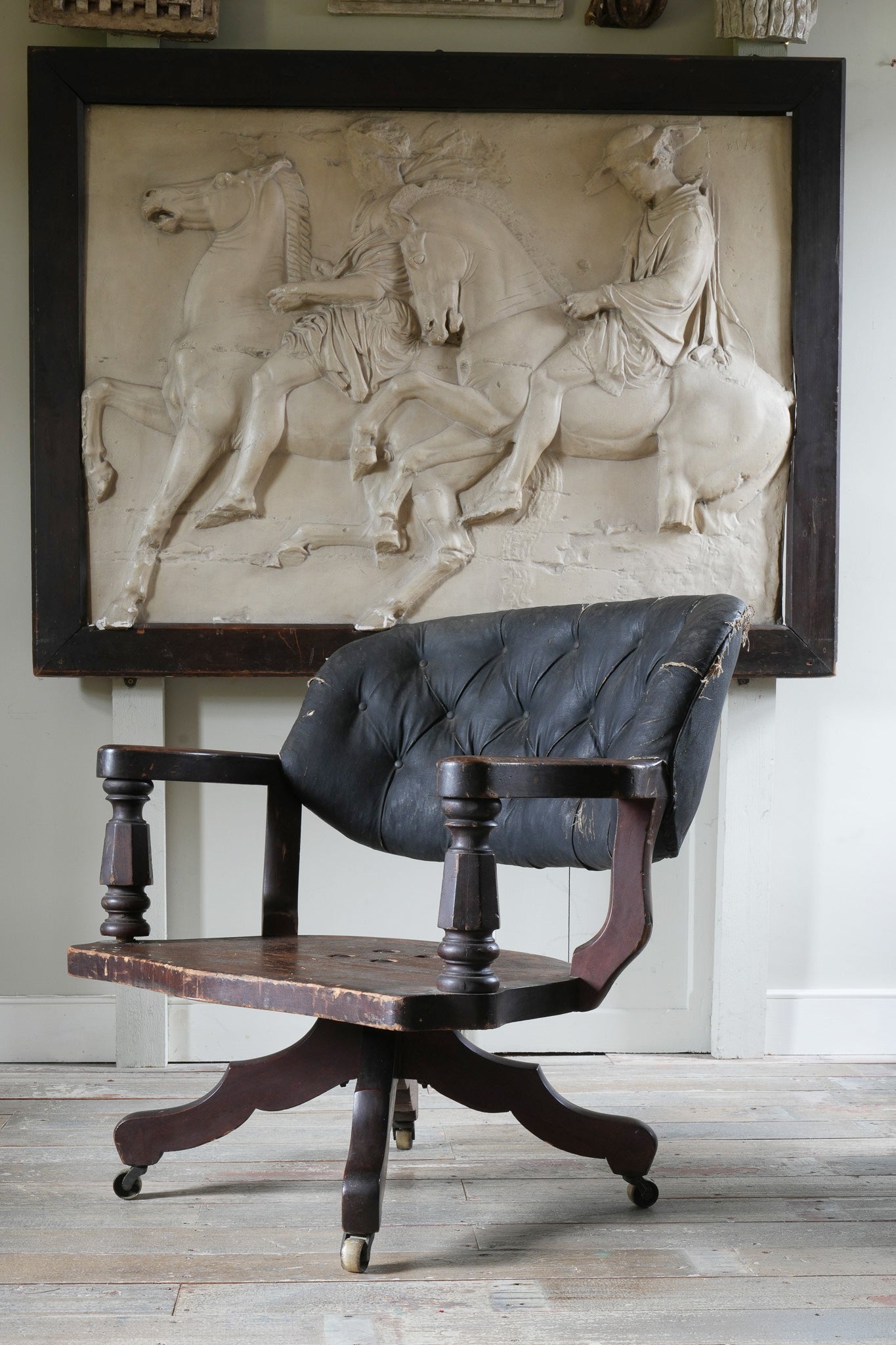 An Overscale 19th Century Desk Chair