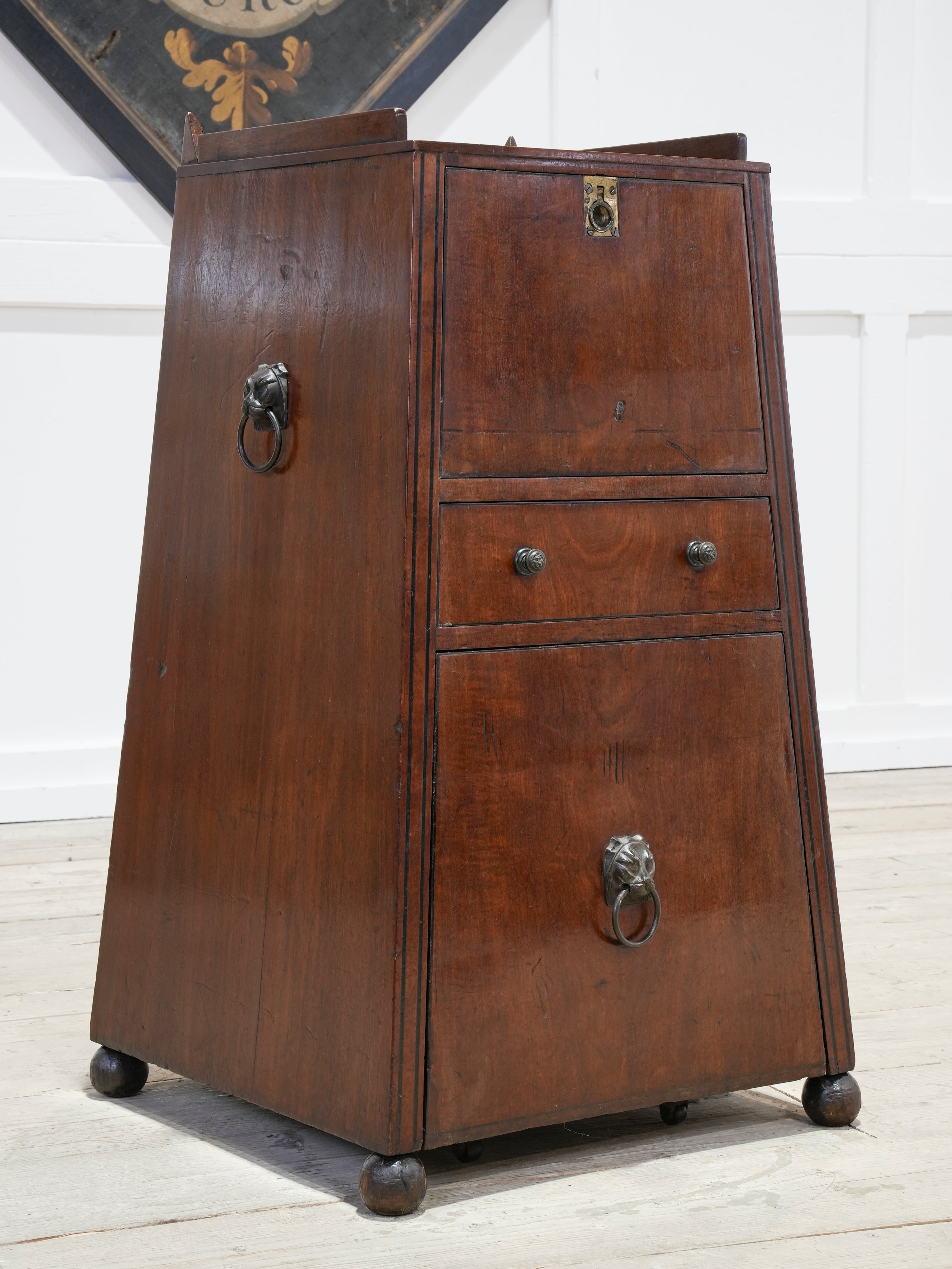 A Regency Pedestal Cellarette in the manner of Thomas Hope