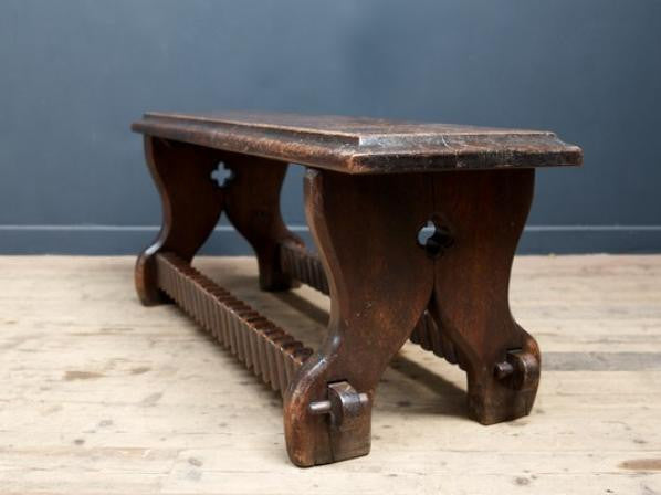 Gothic Oak Bench