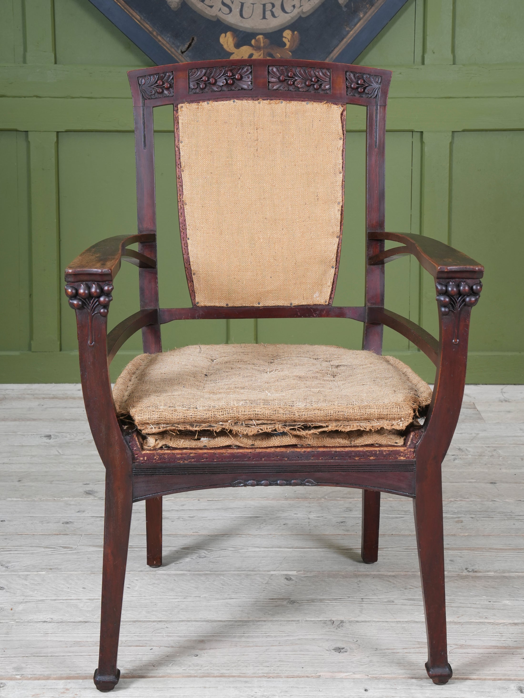 A Mahogany Arts & Crafts Elbow Chair