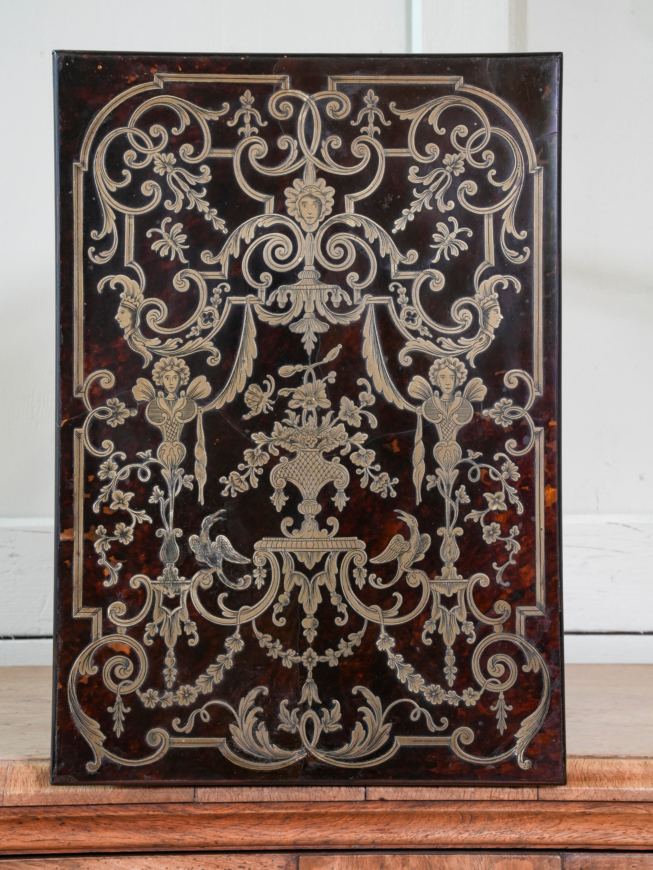 A Brass & Tortoise Shell Spider Leg Table